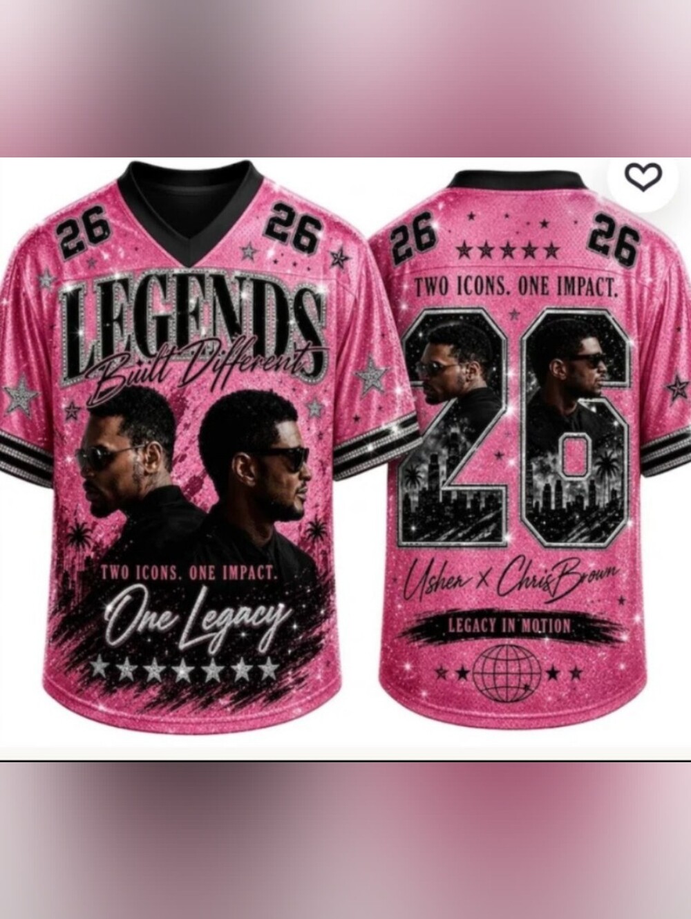 Usher & Chris Brown RnB Tour Pullover Jersey